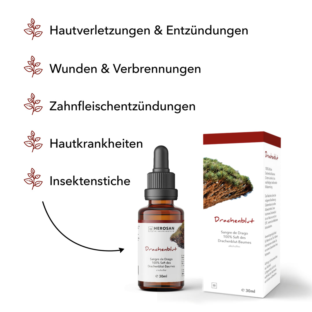 Anwendungsmöglichkeiten von Drachenblut by HEROSAN im Überblick